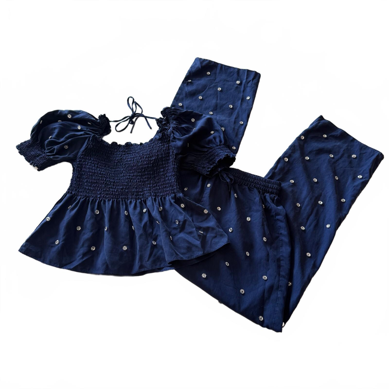 Hill House Jewel Matching Sequin Puff Sleeve Viral Set XS NWT from TheRealReal