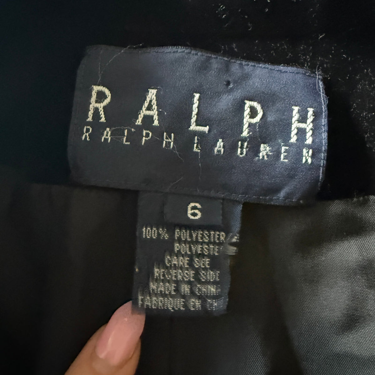 Vintage Ralph Lauren Black Velvet Double Breasted Blazer Soldier Gold Buttons