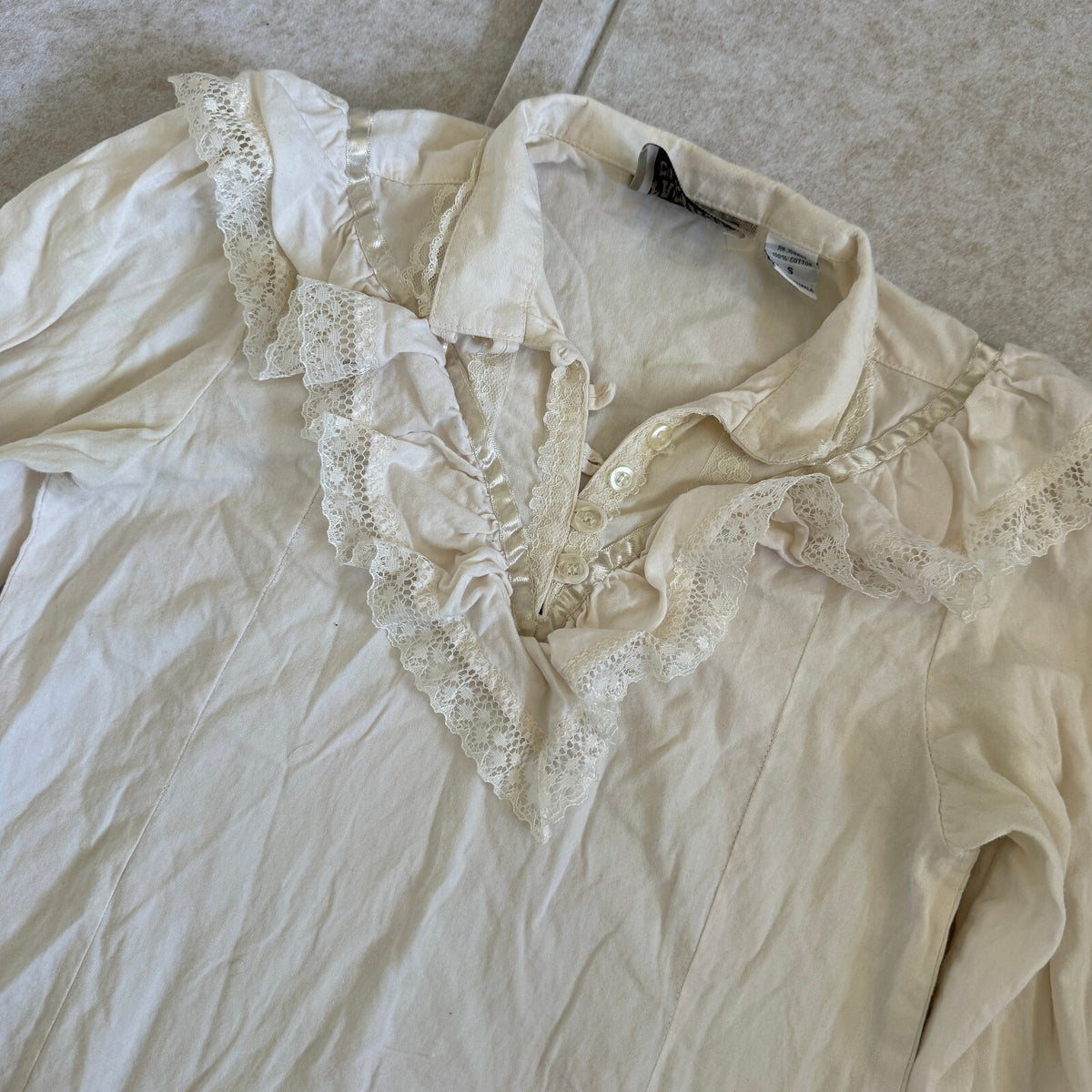 Frontier Classics Women's 100% Cotton White Button Up Western Halloween Costume