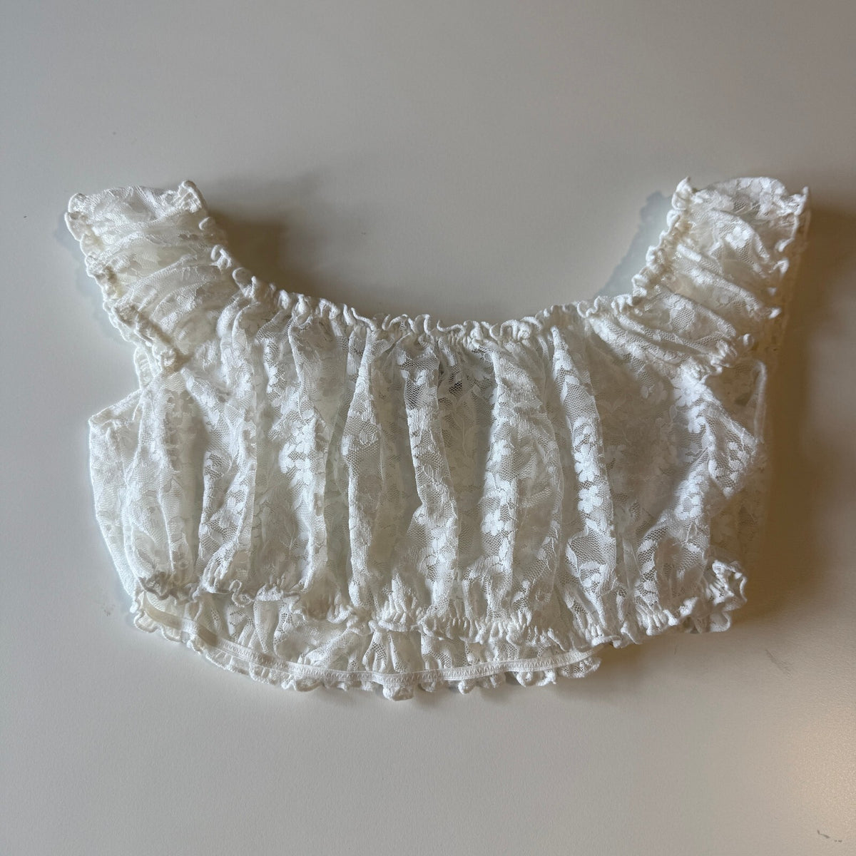 Sheer Lace Women's Bralette Ruched Detail Feminine Flirty Layering Oktoberfest