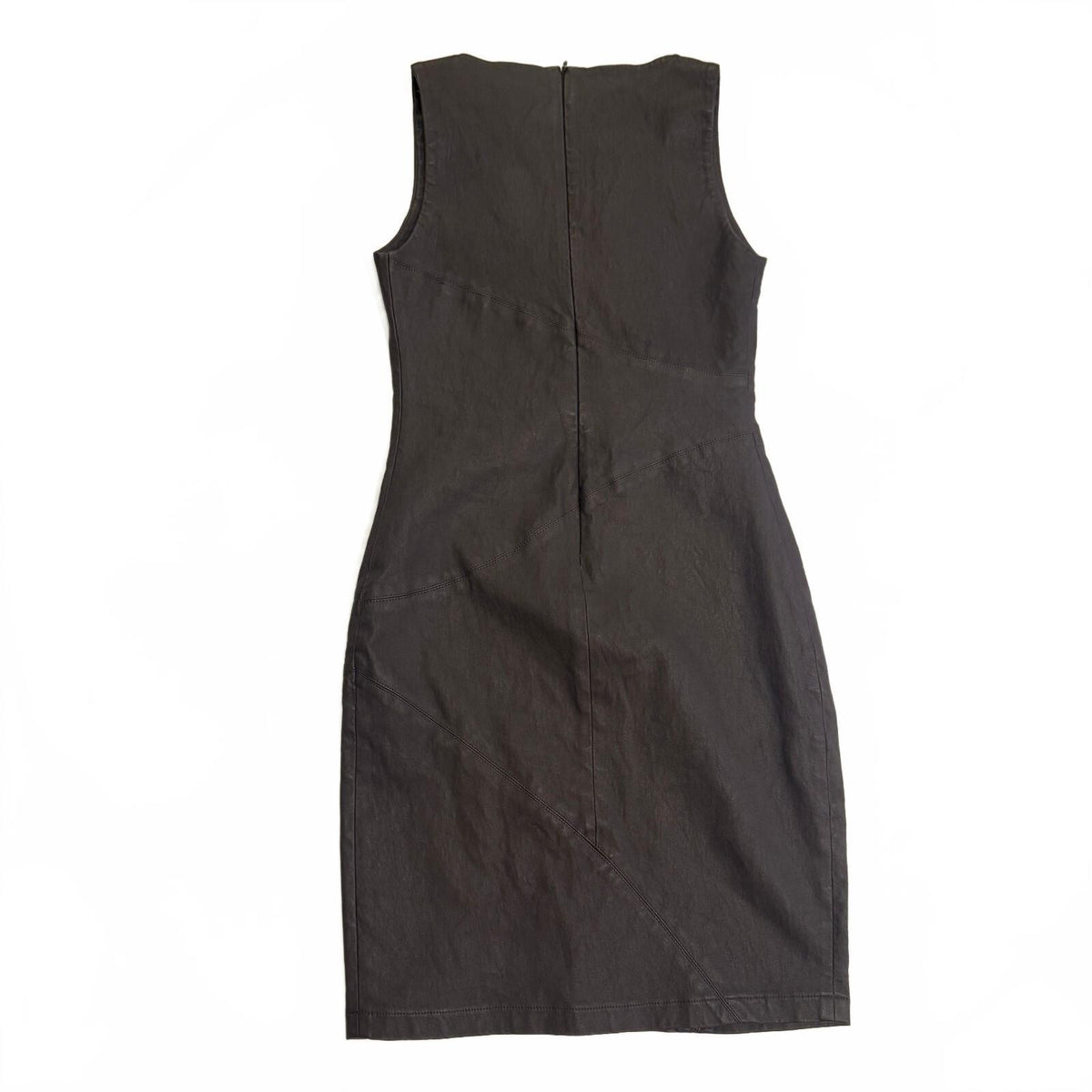 Max & Moi Paris Genuine Lambskin Leather Mini Dress French Designer Sz 38/S6