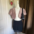 Vintage Jessica Howard 1980s Cardigan Women's Layering Piece Champagne Gold
