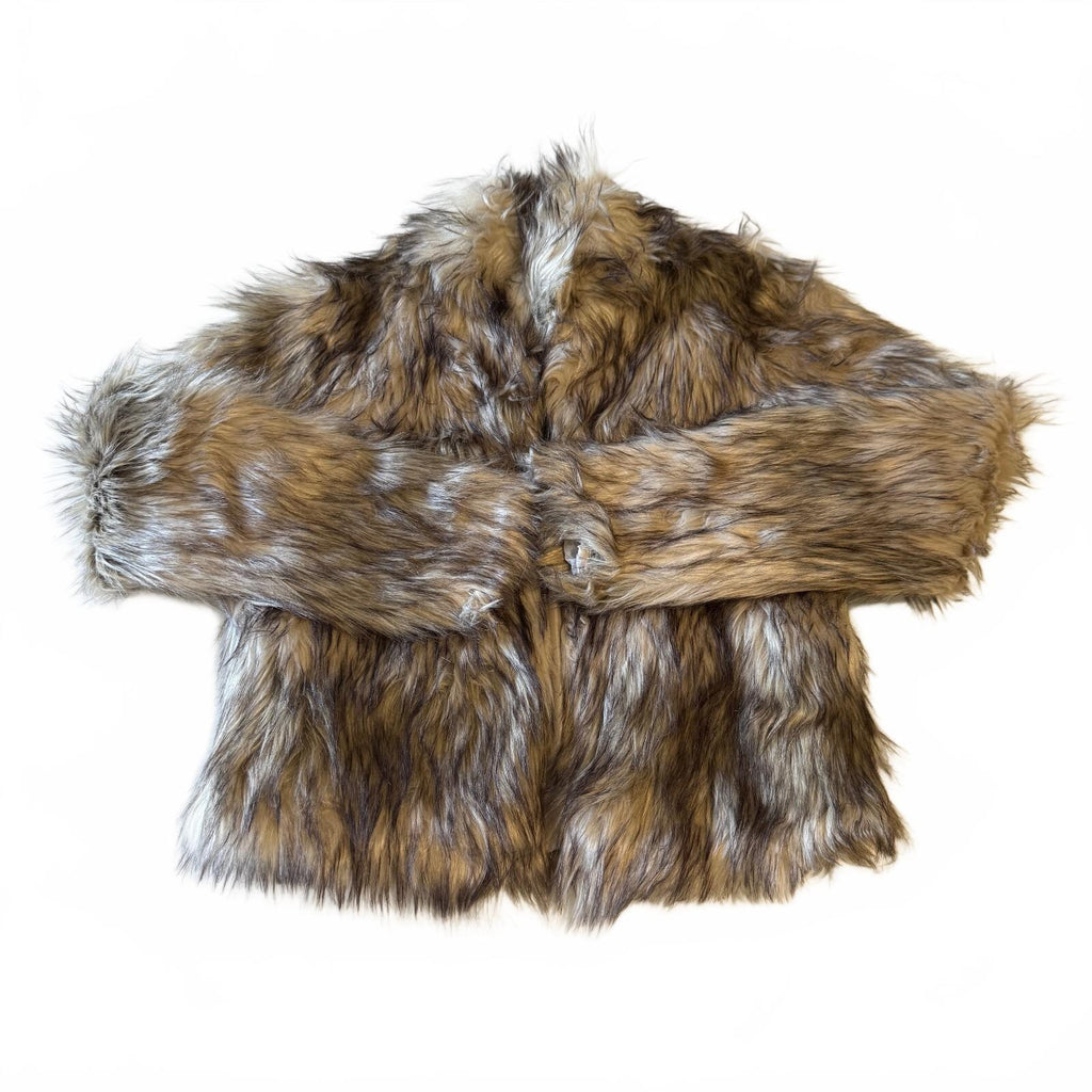 NWT Fashion Nova Ci Sono Faux Fur Collection Shaggy Cropped Jacket Sz Small