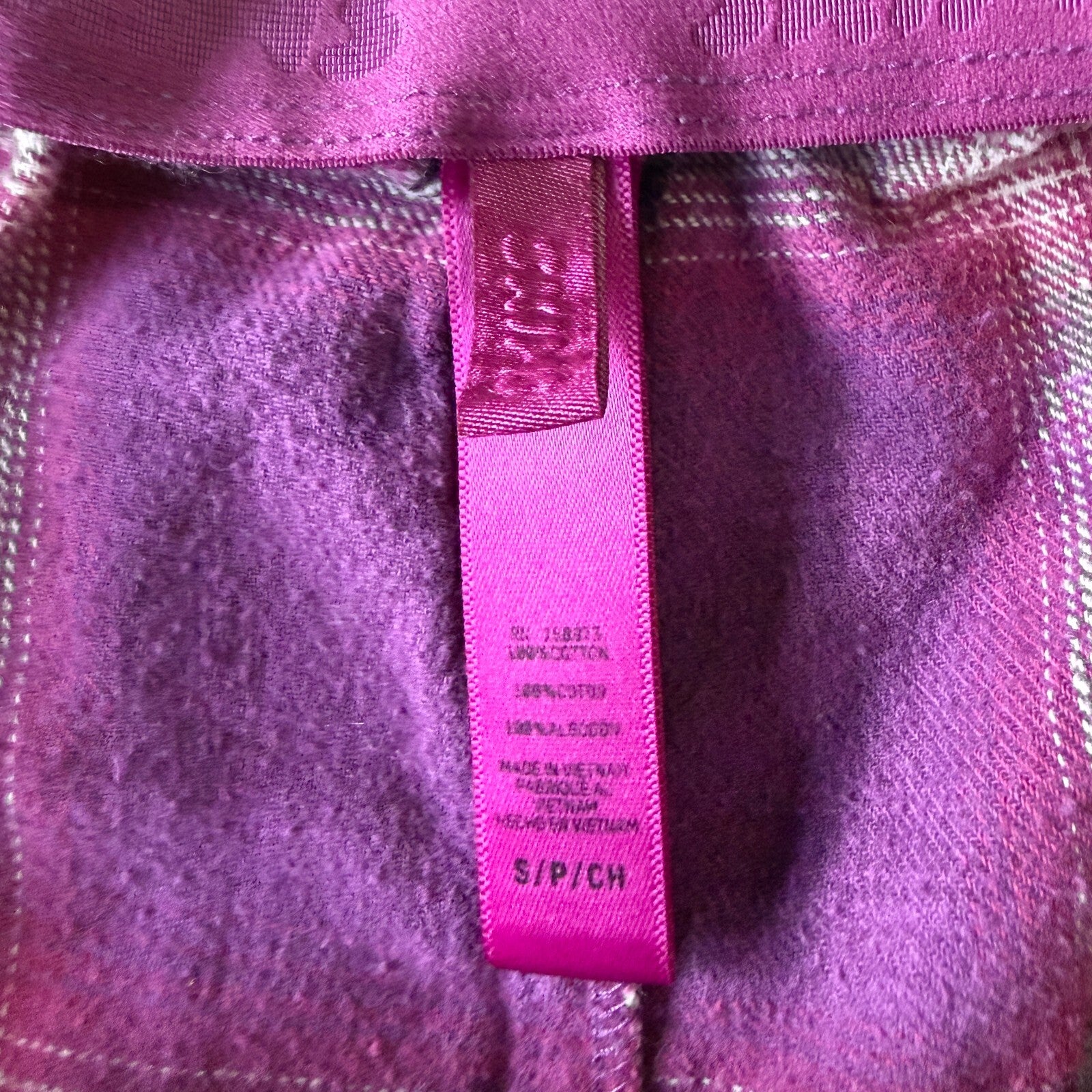 Skims Flannel Cheeky Sleep Boxer in Lollipop Size Small