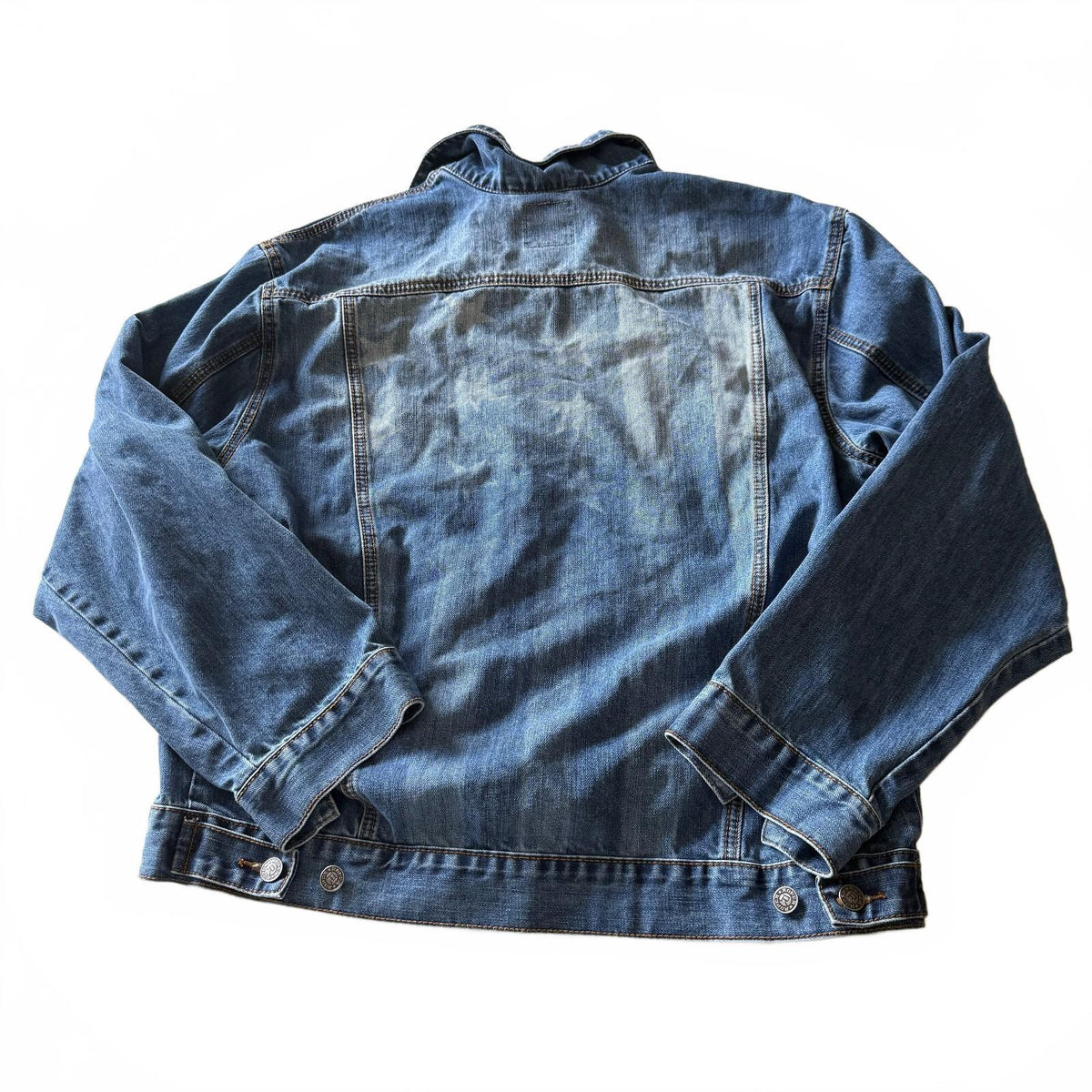 Roper Men's Fall Denim Trucker Jacket Sz L Western Wear the West Medium Wash