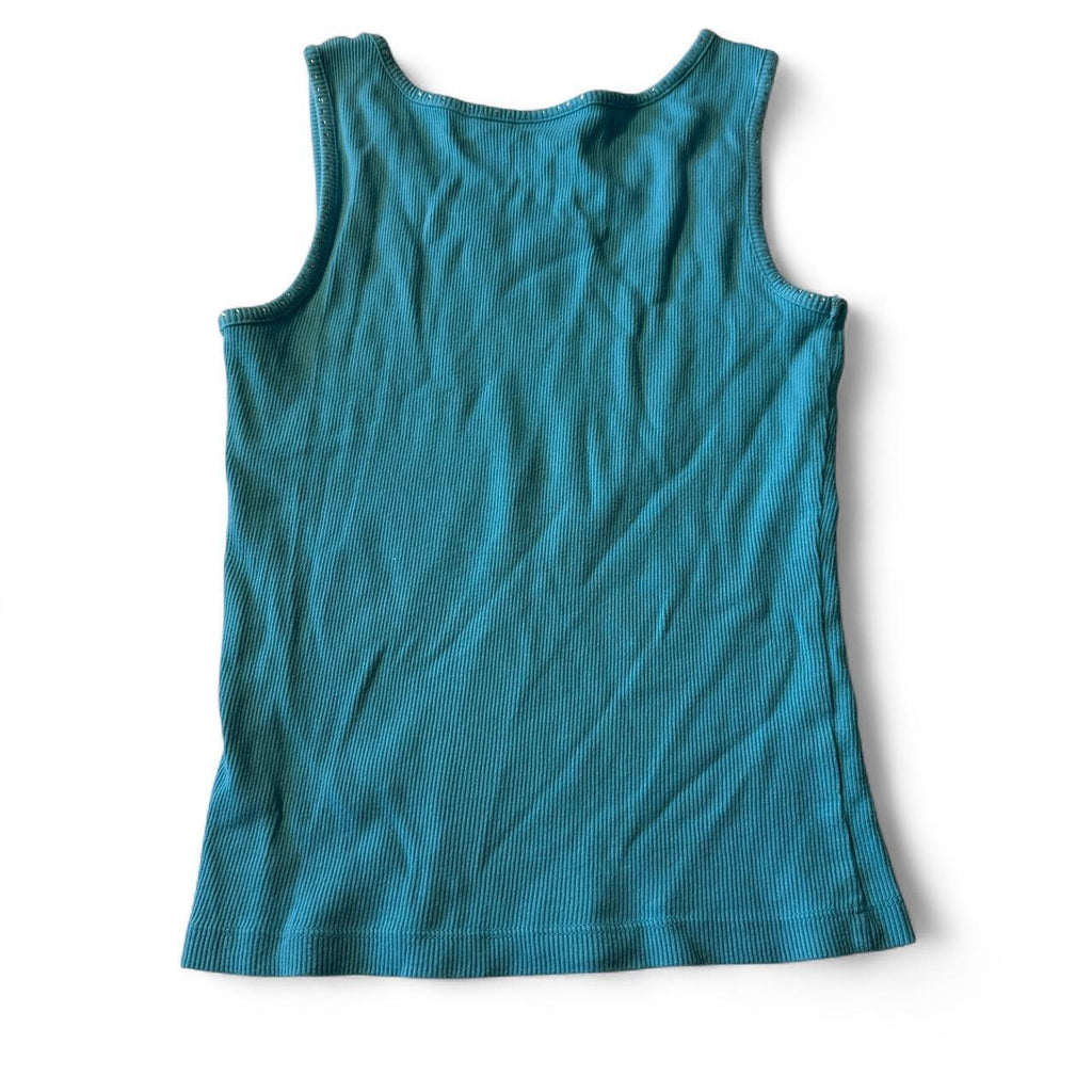 Limited Too Y2K Vintage Rhinestone Teal Tank Top
