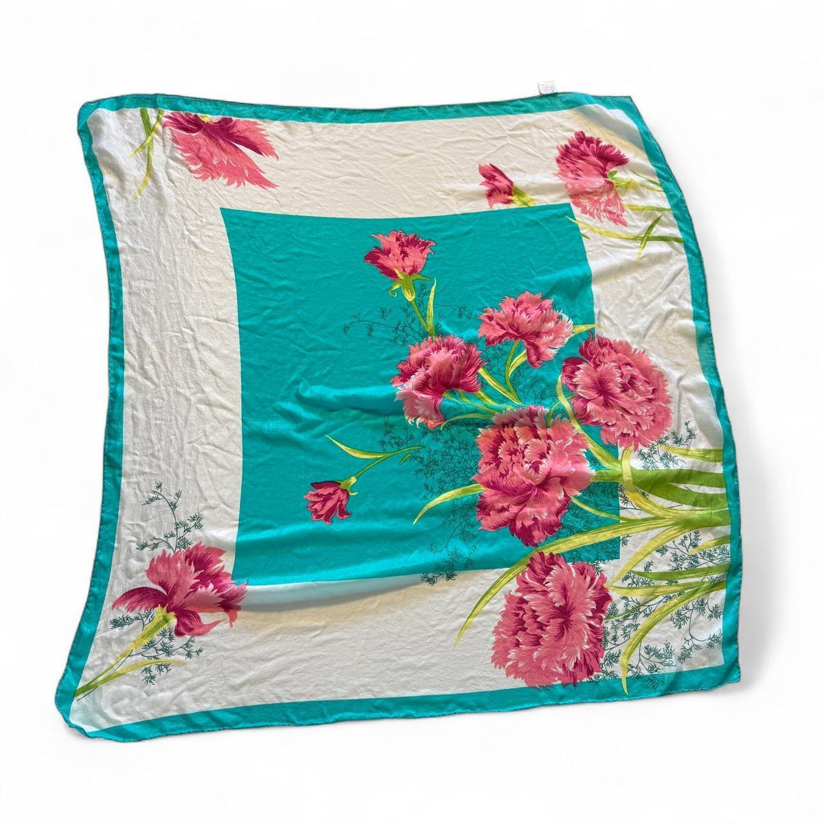 Silk Floral Vintage Scarf