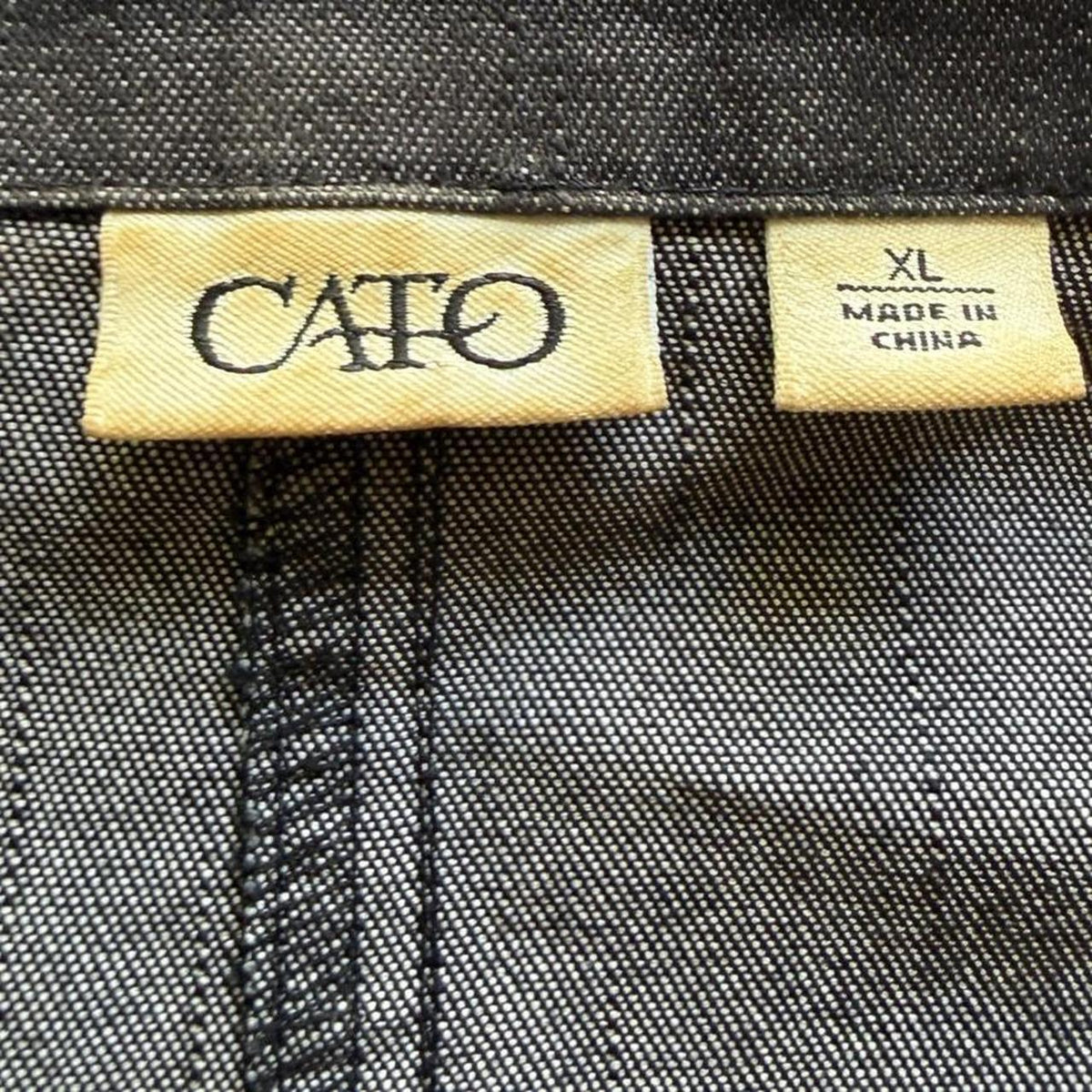 Cato Beaded Sparkly Y2K Inspired Denim Jacket Button Detail