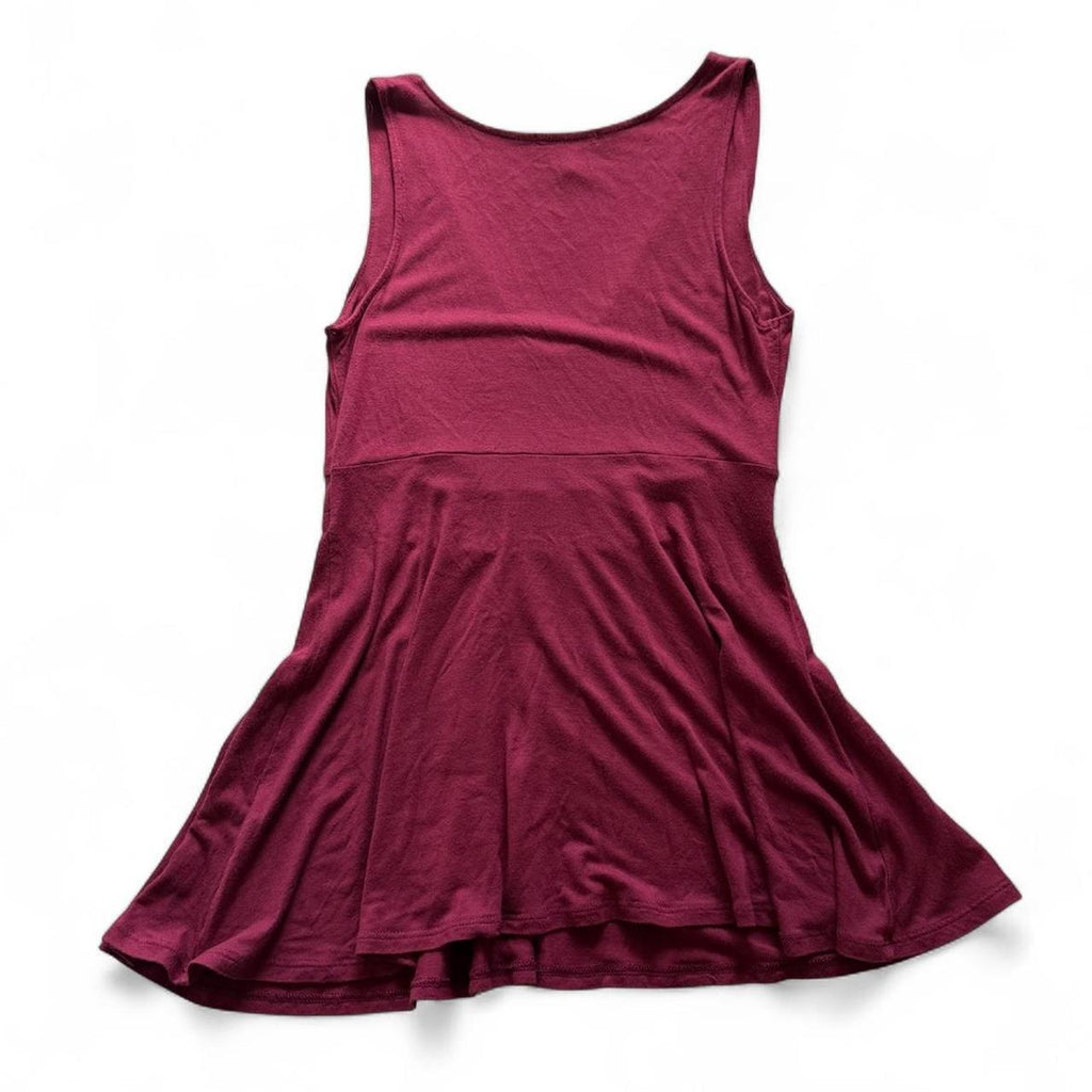 Daisy Fuentes Pink Beaded Empire Waist Fairycore Tunic Top Women's Small