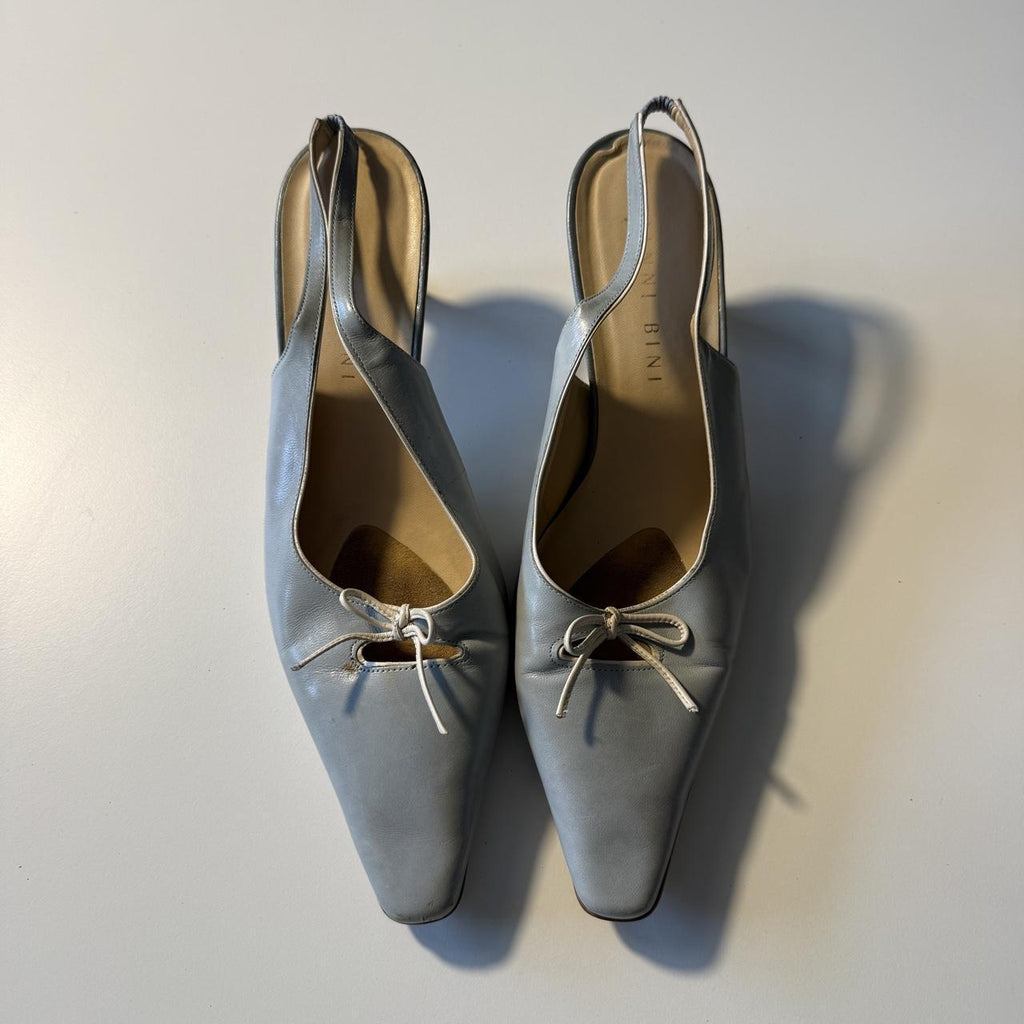 Gianni Bini Rococo Kitten Heels Bow Detail Marie Antoinette