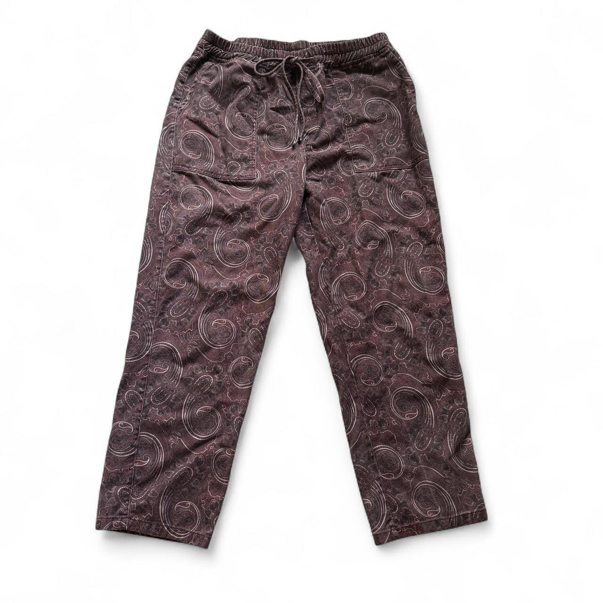 Zara Boho Paisley Drawstring Trousers Cottagecore Fall