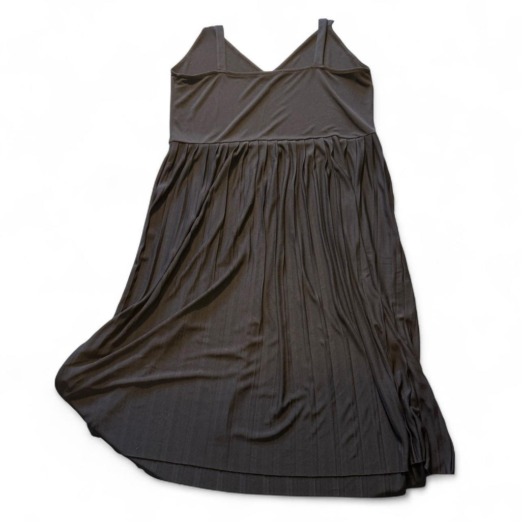 Zara Pleated Skirt Little Black Dress Size Lg Ballerina Basic
