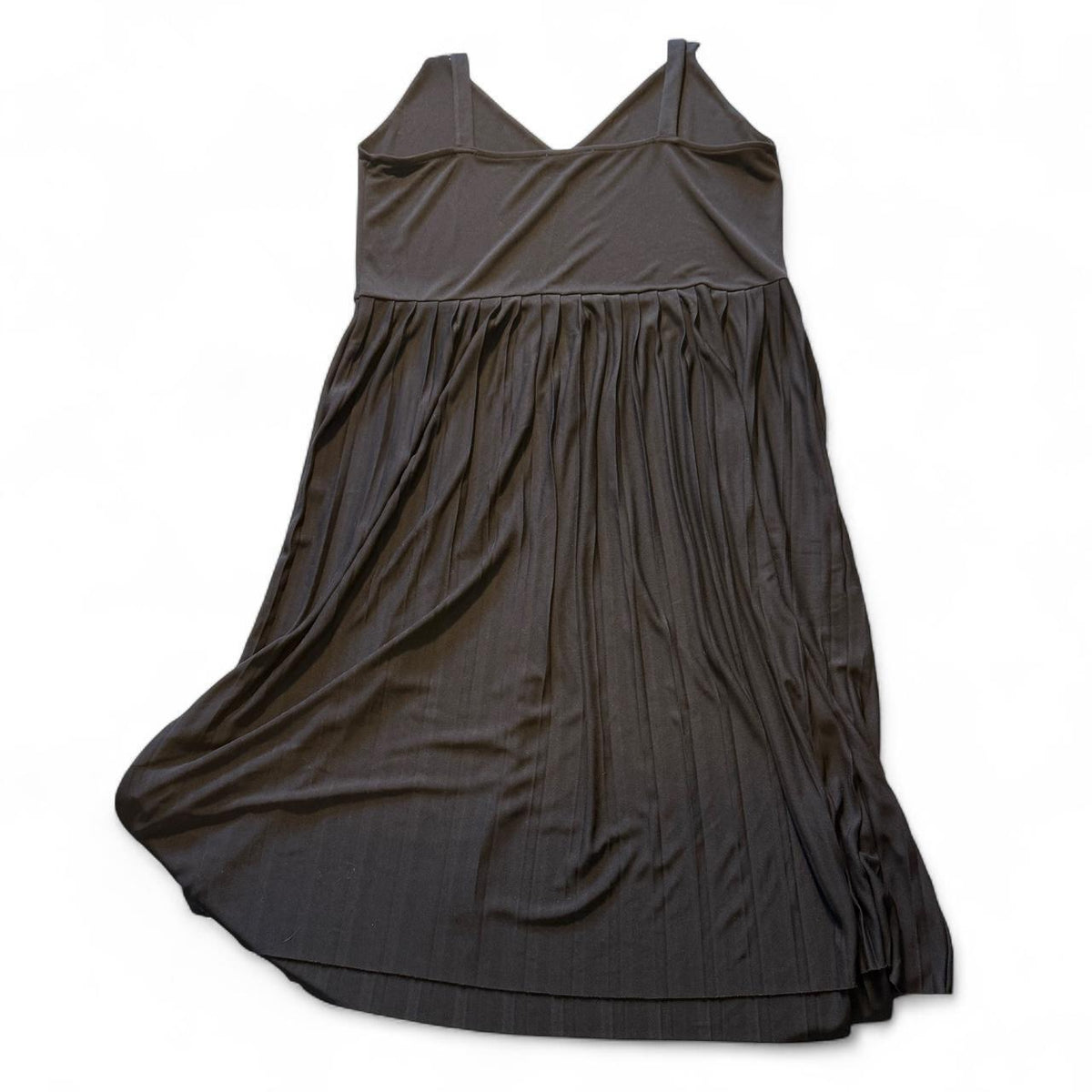 Zara Pleated Skirt Little Black Dress Size Lg Ballerina Basic