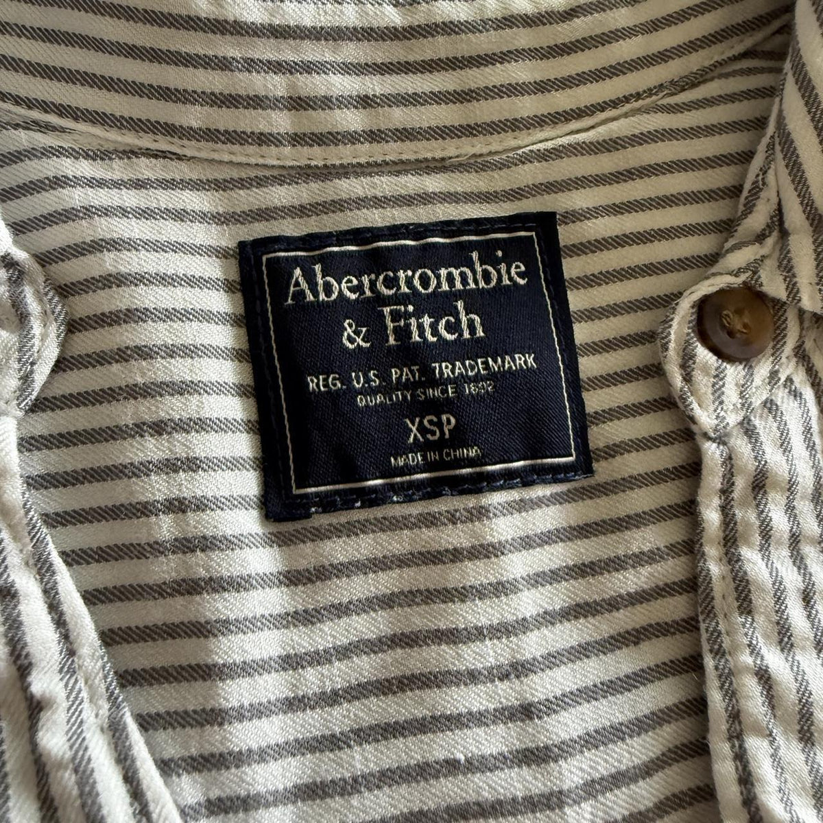 Abercrombie & Fitch Quiet Luxury Button Detail Mini Dress