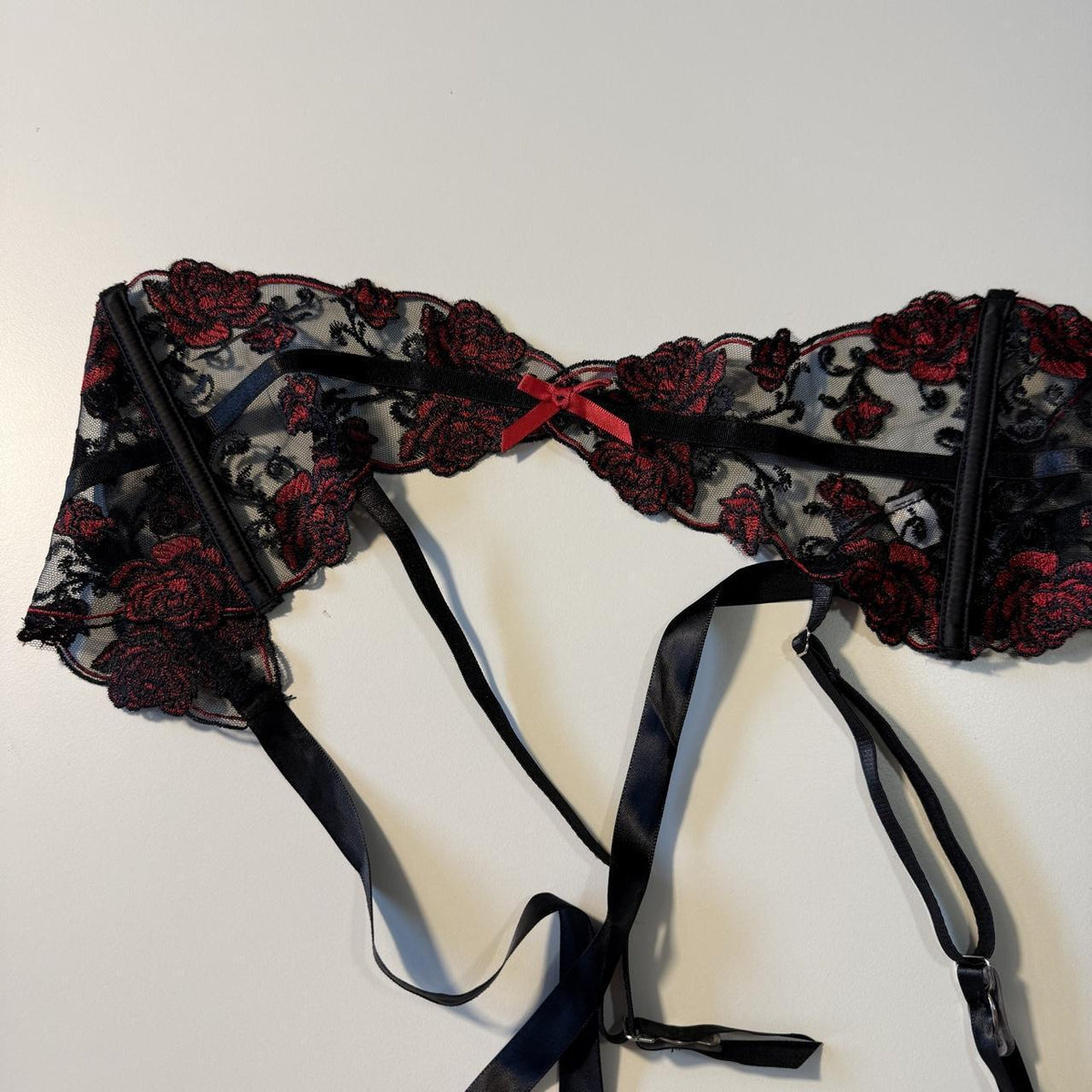 Garter Corset Belt Lingerie Accessory Size Small Bow Detail