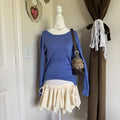 Banana Republic Silk Cashmere Luxury Sweater Bright Blue Size Medium
