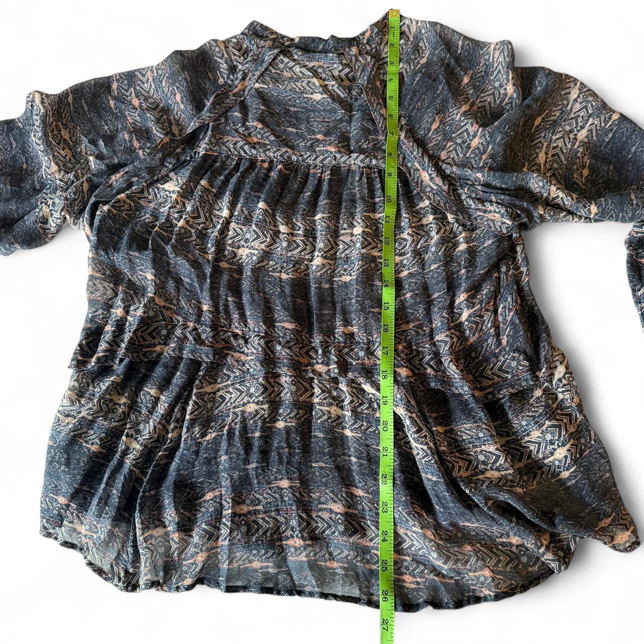 Isabel Marant Silk Sheer Frilly Blouse