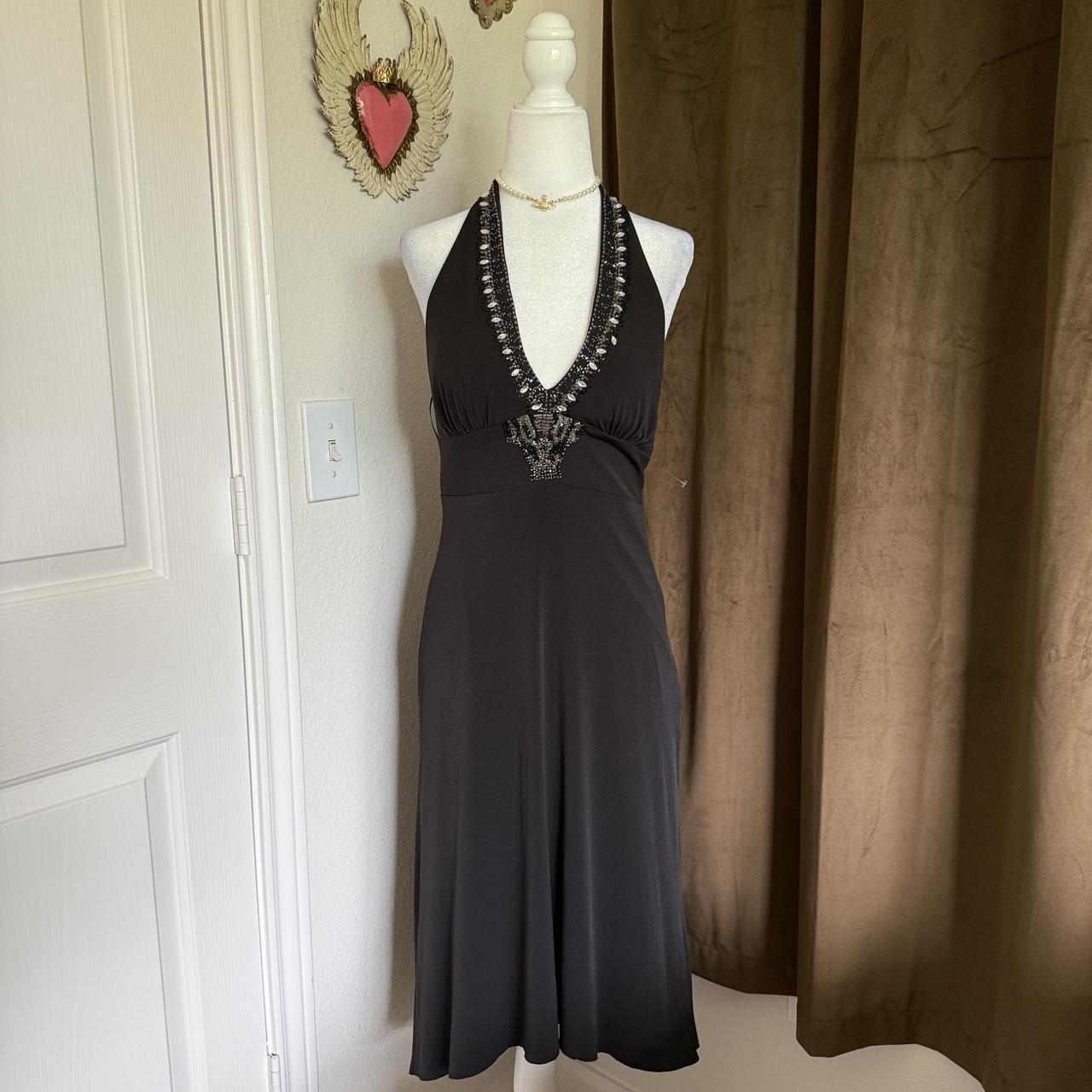 Cache Brand New With Tags Fairy Prom Beaded Halter Neck Dress