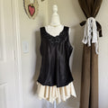Cinema Etoile Fairycore Beaded Sleeveless Sequin Detail Blouse