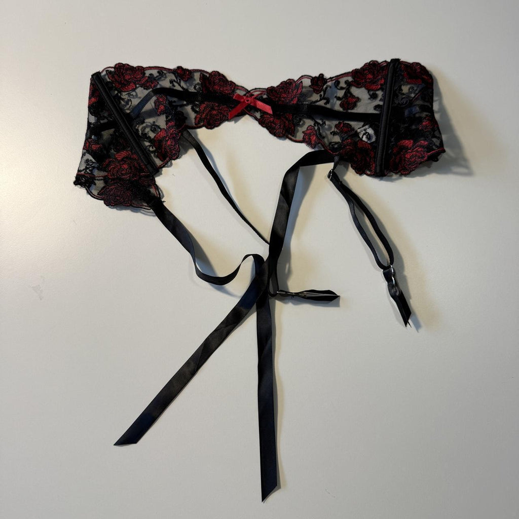 Garter Corset Belt Lingerie Accessory Size Small Bow Detail
