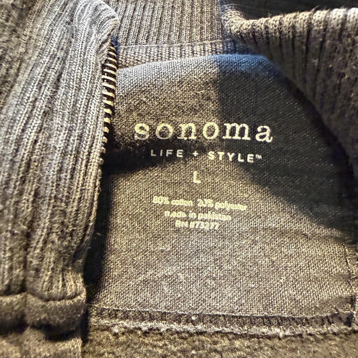 Sonoma Brooklyn Boxers Zip Up Jacket Fall Layering Cotton Blend