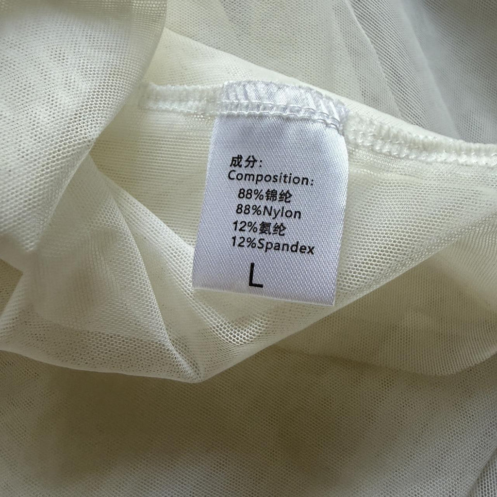 White Lace Babydoll Sheer Lingerie Top Chemise Bridal Sexy