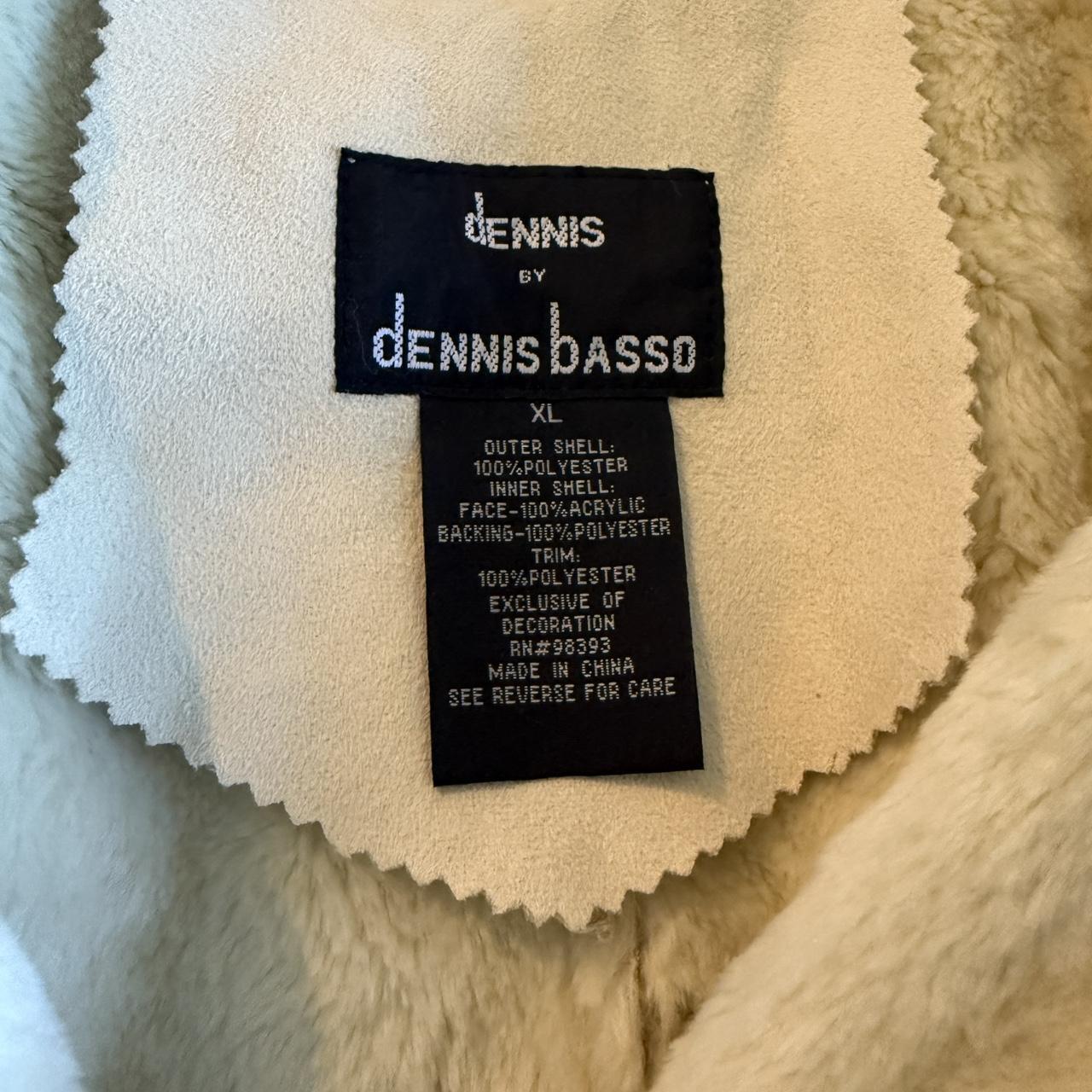 Dennis Basso White Shearling Penny Lane Coat Women’s XL