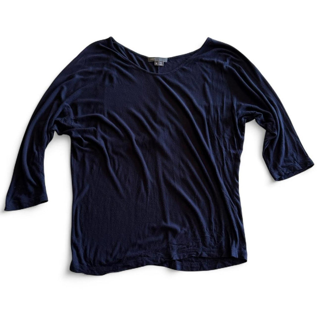 Vince Raglan 3/4 Sleeve Blouse Corporate Soft Fall Layering