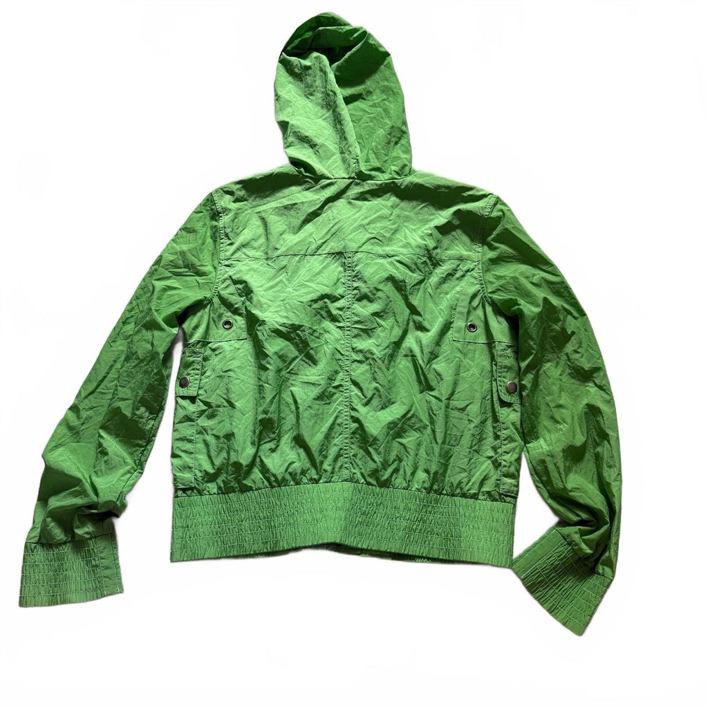 thriftalina Vintage Juicy Couture Y2K Green Hooded Windbreaker Jacket Lightweight Trendy