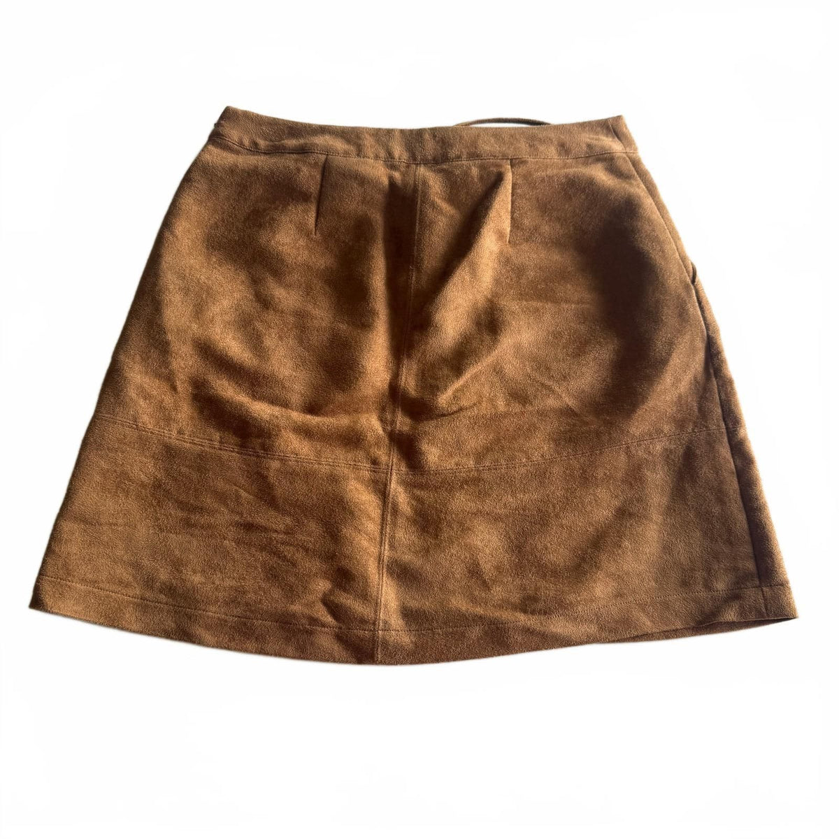 LC Lauren Conrad Faux Suede Mini Skirt Western Lace Up Boho Size 4