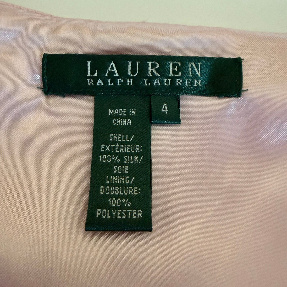 Lauren Ralph Lauren Vintage Tiered Pink Skirt Coquette Ballerina Silk Ruffled