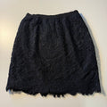 LC Lauren Conrad Black Lace Mini Skirt Coquette Fall Preppy Size 2 Academia Goth
