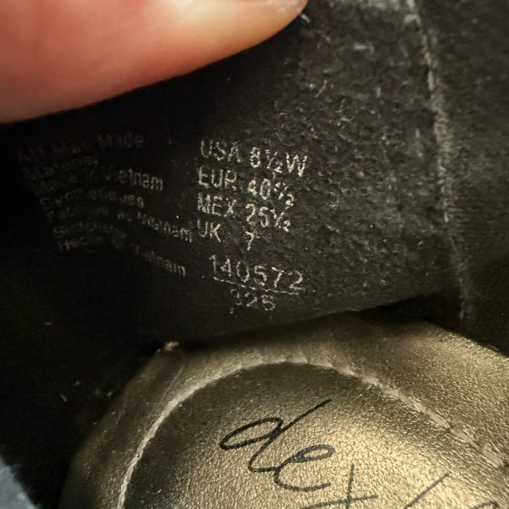 Dexflex Comfort Black Patent Cap Toe Ballet Flats Comfort Shoes 8.5W