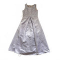 Vintage Marshmallow USA Lavender Embroidered Satin Flower Girl Dress Size 14