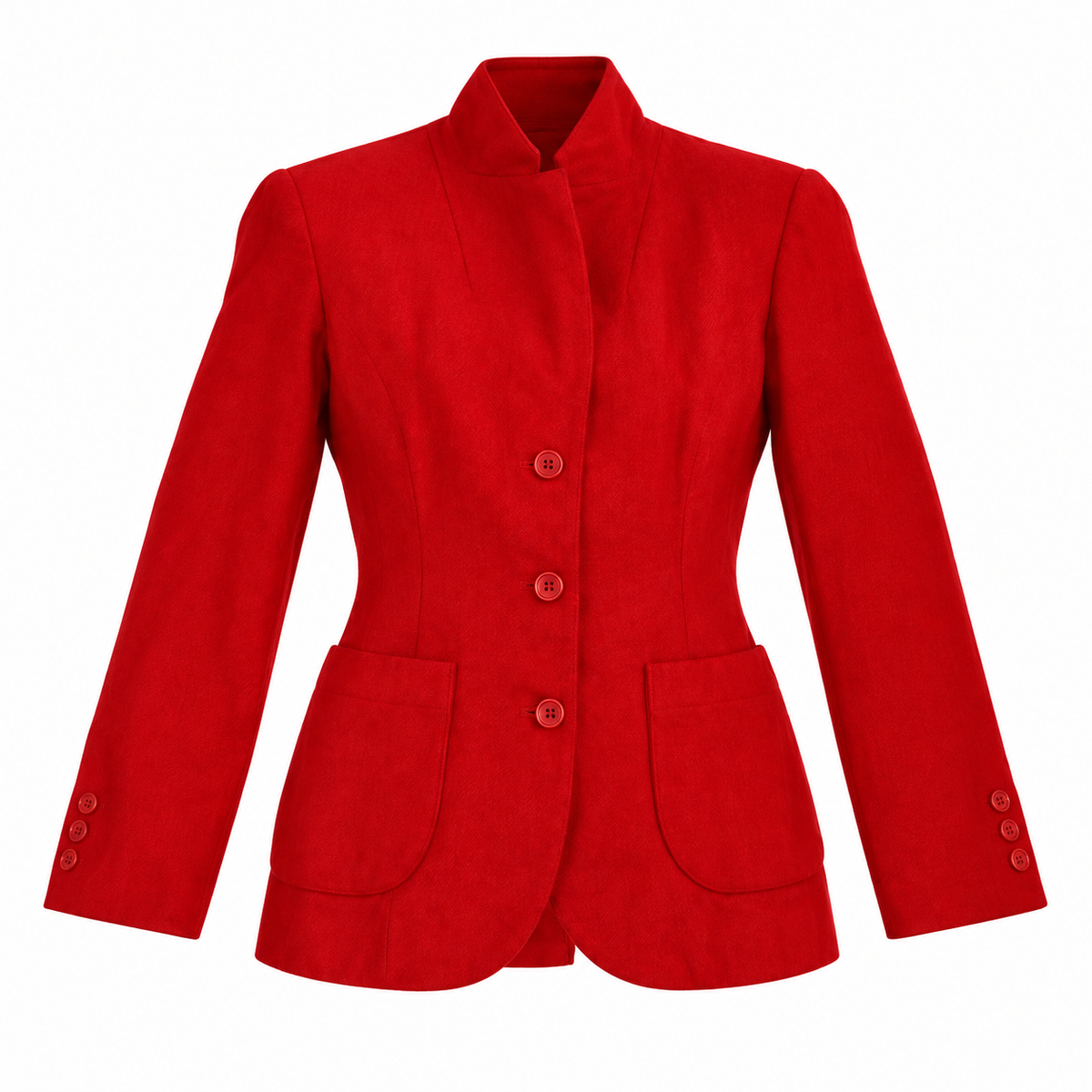 Vintage Pendleton red wool blazer front view